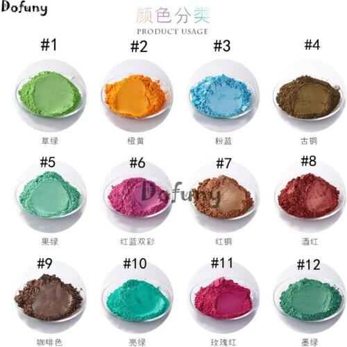 Lots of Colors Pearl Powder Pigment for Eye shadow Nail Polish Mica Glitter Pearlescent Powder Cosmetic Flash Dust