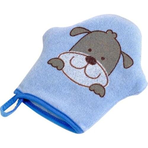 Cartoon Super Soft Cotton Baby Bath Shower Brush Glove Cute Animal Pattern Children Sponge Rubbing Towel Ball