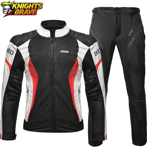Motorcycle Jacket Men Chaqueta Moto Summer Breathable Motocross Off-Road Jacket Moto Guards Motorcycle Clothing Protective Gear