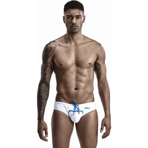 Men 's Triangle Swimwear Underwear Male Swimming Trunks Patchwork Color Beachwear Sexy Briefs High Quality Shorts