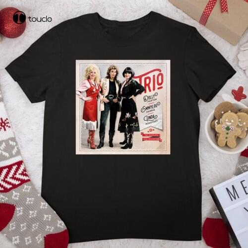 New Dolly Parton Trio Album Short Sleeve Cotton Black Unisex S-235XL T-Shirt Cotton Tee Shirt