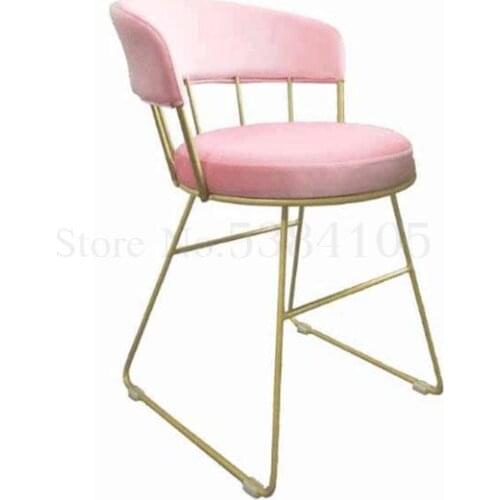 Nordic Net Red Iron Art Dining Chair Modern Simple Coffee Milk Tea Shop Family Restaurant Leisure Back Desk Computer Chair