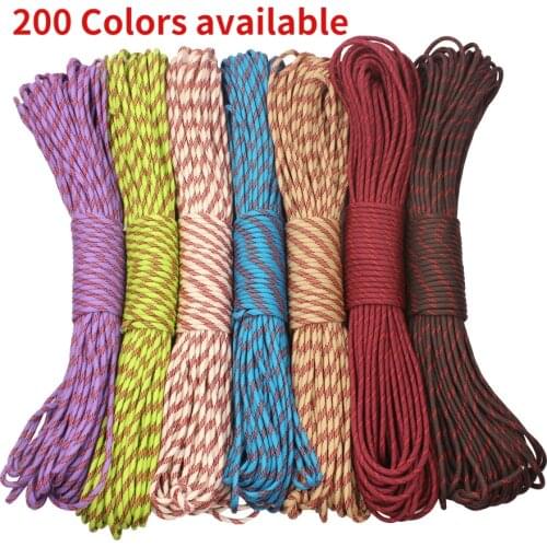 Paracord 4mm 100ft/50ft/25ft 550 Paracord Parachute Cord Lanyard Rope for Hiking Camping
