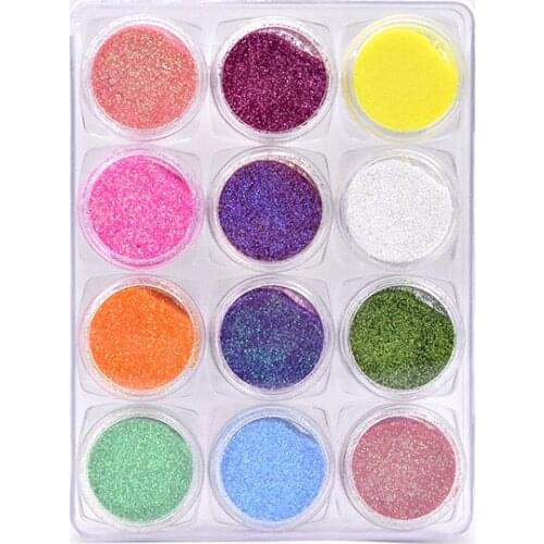 PET Cosmetic fine glitter Ultra fine Nail Glitter nail glitter loose eye glitter for Nail makeup Craft DIY Accessories