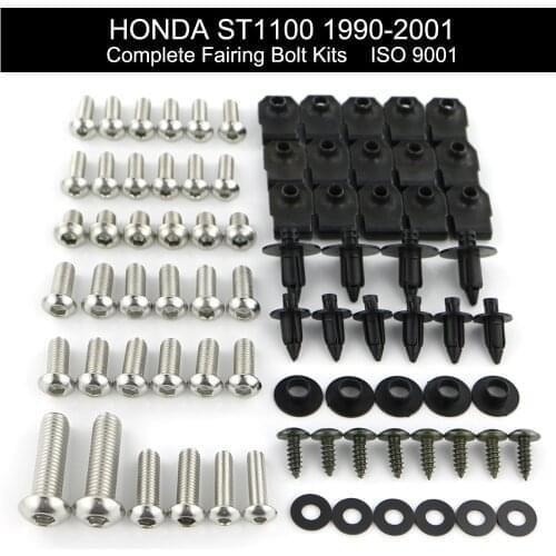 Complete Full Fairing Bolts Kit Stainless Steel Fit For Honda ST1100 1990-2001 1991 1992 1993 1994 1995 1996 1997 1998 1999 2000