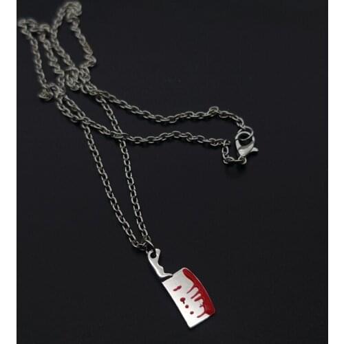 Exaggerated Cool Punk Knife Necklace ,Halloween Necklace , Knife Necklace , Horror Jewelry, Women Necklace , Gothic Jewelry