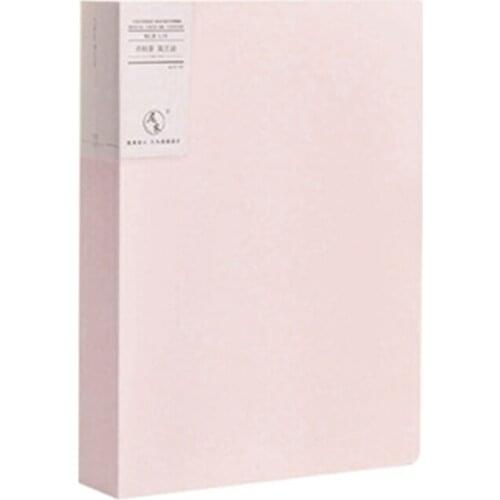 A4 Display Book 20/40/80/100 Pages Transparent Insert File Folder Document Bag U4LD