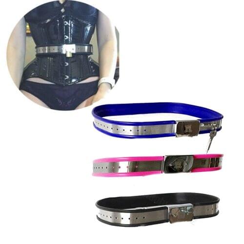Adjustable Chastity Belt Stainless Steel Metal Waist Band Bondage Restraints For Woman Men Fetish Wear BDSM Tools Sexy Toys