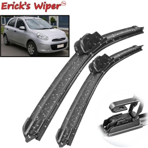 Ericks Wiper Front Wiper Blades For Nissan Micra K13 2010 - 2017 Windshield Windscreen Front Window 21"+14"