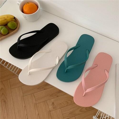 Flip-flops for Women Instagram Tide Non-Slip Showers Flat Outside Wear Web Celebrity Fashion Slipper Beach Slips