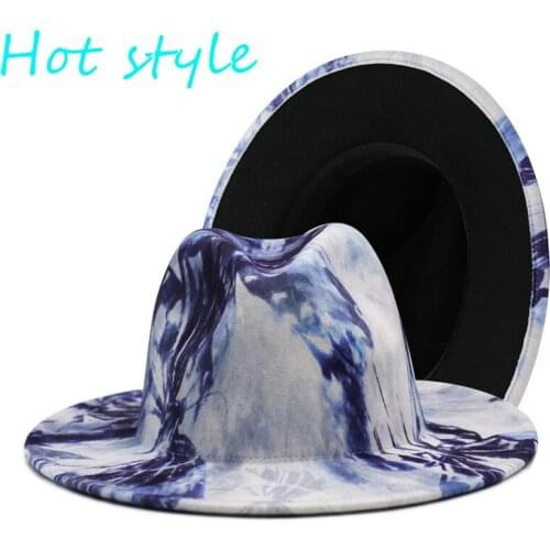 Bulk price fedoras wide brim unisex hat felt cap fedoras multicolor fedoras hat party hat church top hat for women and men
