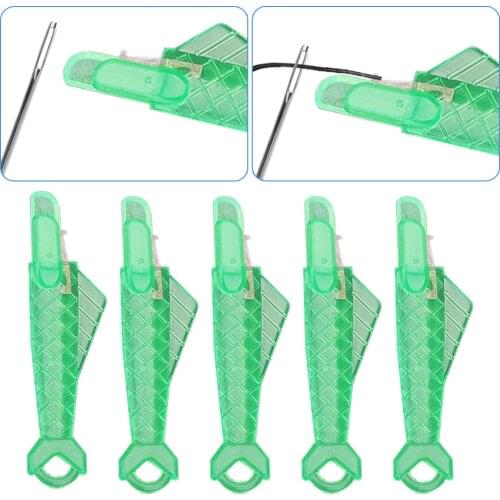 Fish Type Sewing Machine Needle Threader Changer Stitch Insertion Tool Quick Automatic Threader Needle Home Sewing Accessories