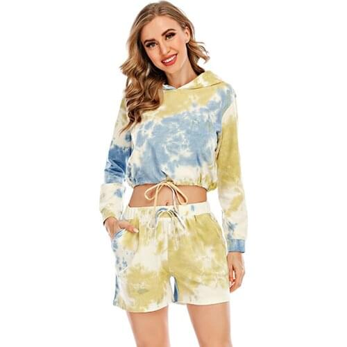 Amikast Two Piece Set Tracksuit Women Autumn Clothes Hooded Sweatshirt Elastic Waist Pants Jogging Suit Female Casual Sportswear