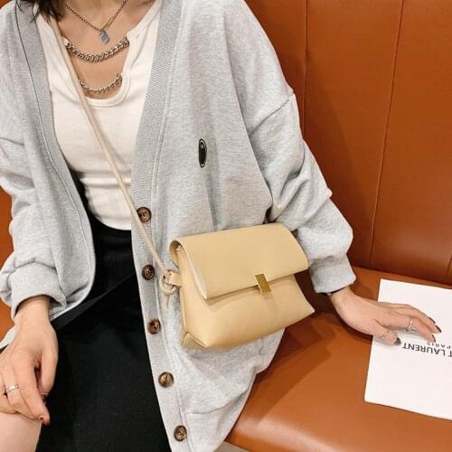 Crossbody Bag for Women Shoulder Bag Women Bag Designer Handbag Simple Purse All-match Fashion PU Leather Solid Color 2021 New