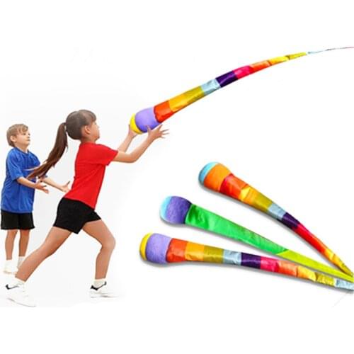 Hand Throwing Ribbon Rainbow Ball Sandbags Bag Children Outdoor Game Family Sport Interactive Game