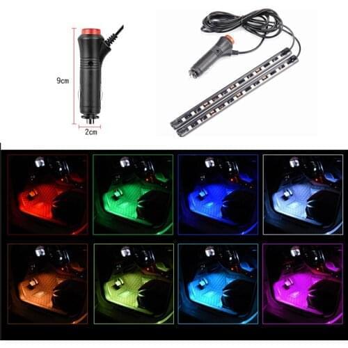 Car Interior LED Foot Sole Decoration Light Strip for Nissan Teana X-Trail Qashqai Livina Sylphy Tiida Sunny March Murano Geniss