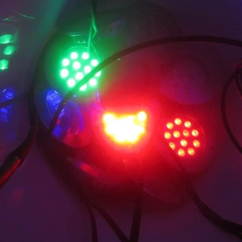 3pcs 36w LED Recessed Swimming Pool Lights IP68 waterproof Spa 30 degree RGB 3in1 Color Fountain LED Lamp Underwater