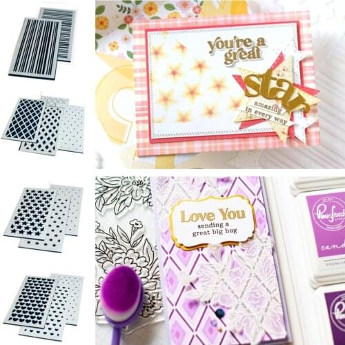 SLIMLINE STARS BUILDER LAYERING STENCIL Stencil for 2021 Scrapbook Diary Decoration Embossing Template Diy Greeting 2021 NEW