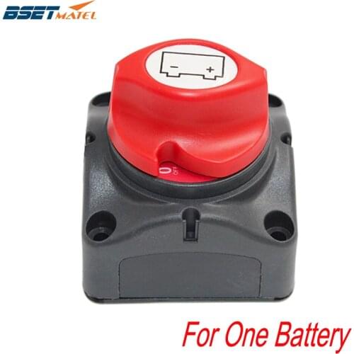 Universal 12V/24V Battery Selector Isolator Master Switch Cutoff Cut Off Disconnect Power Kill Main Switch Marine Boat Car RV