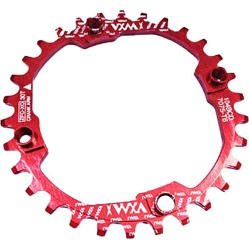 Bicycle Single Disc Tray Chainring Wear-resistant 104BCD Round Narrow Wide Chainwheel Mountain Bike