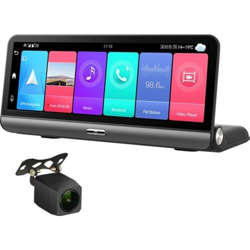 8 inch 4G ADAS Android 8.1 Dash Cam 2+32GB GPS Navigation WiFi Car DVR Camera 1080P Video Recorder g-senor parking surveillance