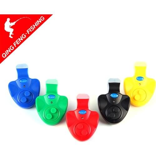 1pcs Electronic Bite Fishing Alarm LED Light Indicator Wireless Buffer Black Sound Alarm Carp Night Fishing