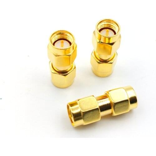 100 Pcs Gold SMA RF Double Male Coaxial Connector