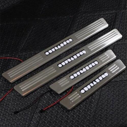 2008-2012 for Mitsubishi outlander automobile modeling accessories LED car lighting threshold threshold belt guard board