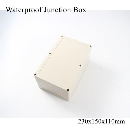 230x150x110mm Waterproof Plastic Enclosure Box Outdoor Cable Connection Junction Electrical Project Case ABS IP65 230*150*110mm