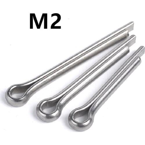 300pcs/lot M2x10/12/14/16/20/25/30mm GB91 Stainless Steel Cotter Pin