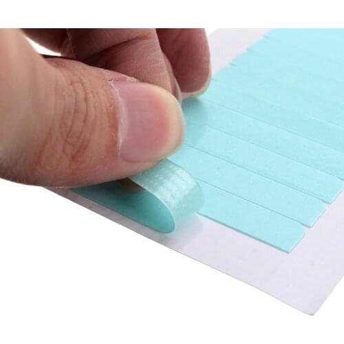 5 Sheets 60pcs 4cm*0.8cm Hair Tape Adhesive Glue Double Side Tape Waterproof For Lace Wig Feature Human Hair Extension Tool