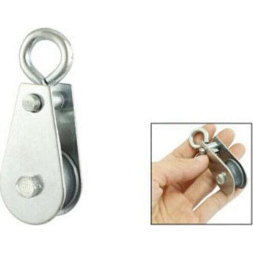 5PCS Pulley Block Silver Tone Metal Swivel Lifting Crane Machine Rigging Parts New Lifting Crane Accessories