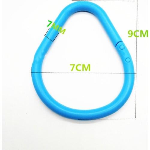 5pcs Double Buckle High Toughness Plastic Opening Ring Card Ring Multi-function Buckle Ring Loose-leaf Ring Buckle Binder Ring