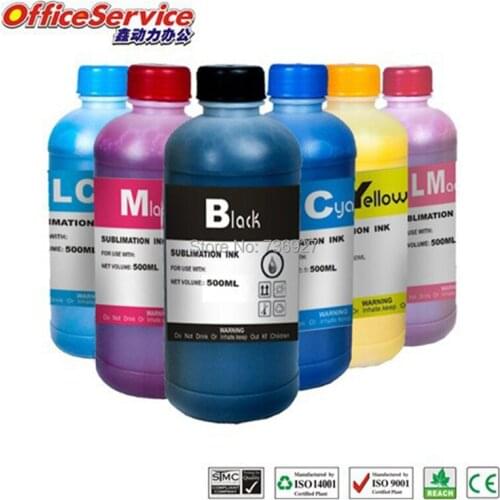 6X500ML T2431 T2621 T0781 Universal Sublimation Ink For Epson XP-55 750 760 510 615 810 R260 RX680 Printers Heat Transfer Ink