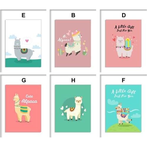 Cartoon animal alpaca creative diy diamond painting color childrens room decoration full of diamond inlaid kindergarten gift