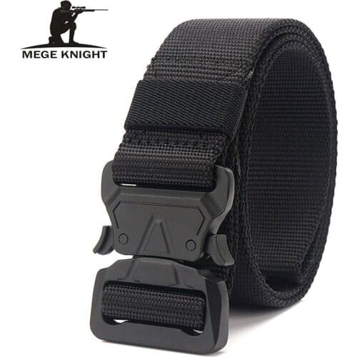 MEGE Outdoor Tactical Belt Corrugated Enhanced Nylon Hunting Accessories Army Military Tactical Gear Heavy Duty Waistband Hook