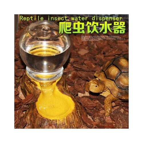 Crawling amphibious pet automatic water dispenser turtle pot iguana resin water dispenser reptile box landscaping decoration