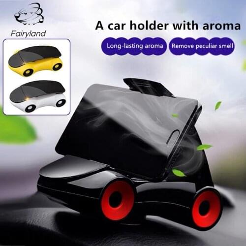 Fairyland Sticky Car Phone Stand Mount-Holder 360 Rotation Universal Cell-Phone Bracket Car-Styling Aromatherapy Car holder