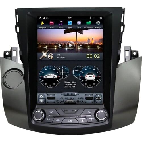 Android 8.1 Tesla style Car Multimedia DVD Player For Toyota RAV4 2003-2009 GPS navigation car Radio stereo no dvd Head