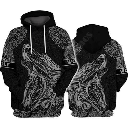 Wolf White 3D Hoodies Printed Pullover Men For Women Funny Sweatshirts Sweater Drop Shipping