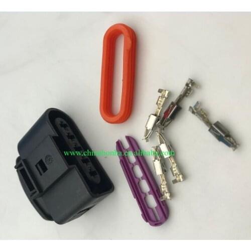 Free shipping 5 pin ignition coil waterproof plug 4D0 973 725 wiring harness connector