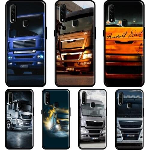 Truck Car Case For OPPO A53 A31 2020 A5 A9 A15 A52 A72 A92 A1K A83 A91 A5S Find X3 Pro Reno 2Z Cover