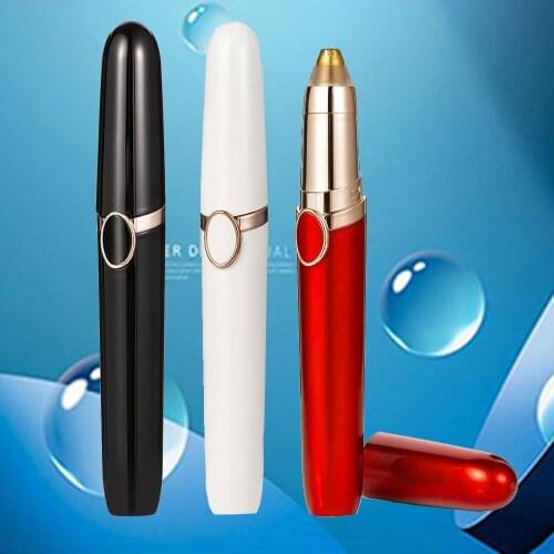 Electric Eyebrow Trimmer Makeup Painless Eye Brow Epilator Mini Shaver Razors Portable Facial Hair Remover For Women Red Black