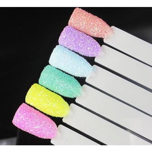 6 Boxes Holo Nail Glitter Holographic Aurora Nail Pigment Powder Star for Nail Gel UV Polish Mermaid Glitter Nail Decorations