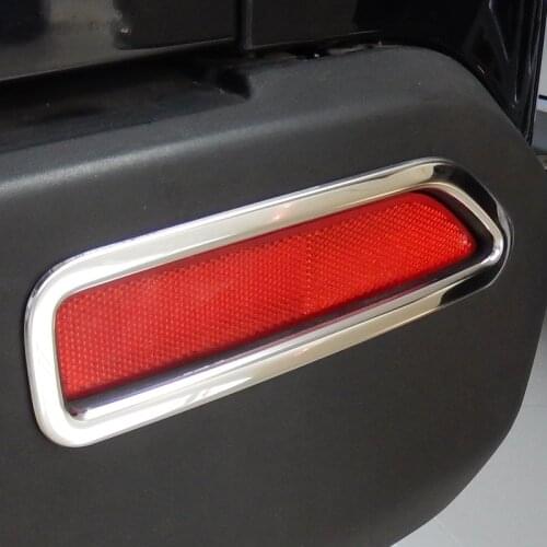 Stainless steel Rear fog light lamp reflectors decoration cover trims for Honda CRV CR-V 3rd gen 2007 2008 2009 Pre-facelift
