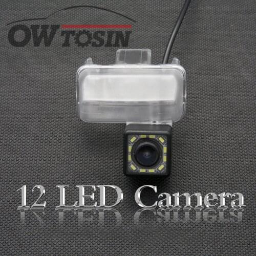 12 LED light car Rear View Camera For Toyota Fortuner Auris Ascent Sport YARiS highlander Camry Kluger Parking reverse camera