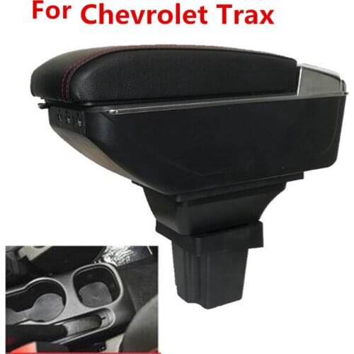 Storage Box For Chevrolet Trax Tracker / Trax 2013-2017 Armrest Arm Rest Center Centre Console Rotatable 2014 2015 2016