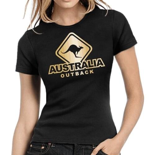 Hot Selling Top New Fashion Woman Tee Shirt Australia - Outback | Australien | Canguro |Girlie Shirt T Shirt Wholesale