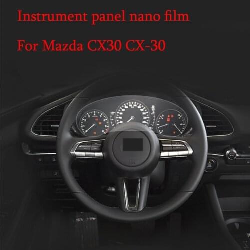Car Instrument Panel Membrane For Mazda CX30 CX-30 2020 2019 Dashboard Protective Film Instrument Panel Screen Protector