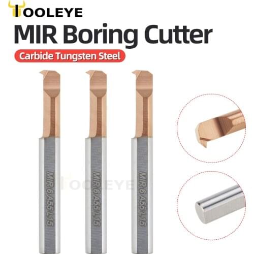 MIR Mini Boring Cutter Micro Metal Lathe Blade Thread Processing Metal Tungsten Carbide Alloy Blade Mini Lathe Accessories Tools